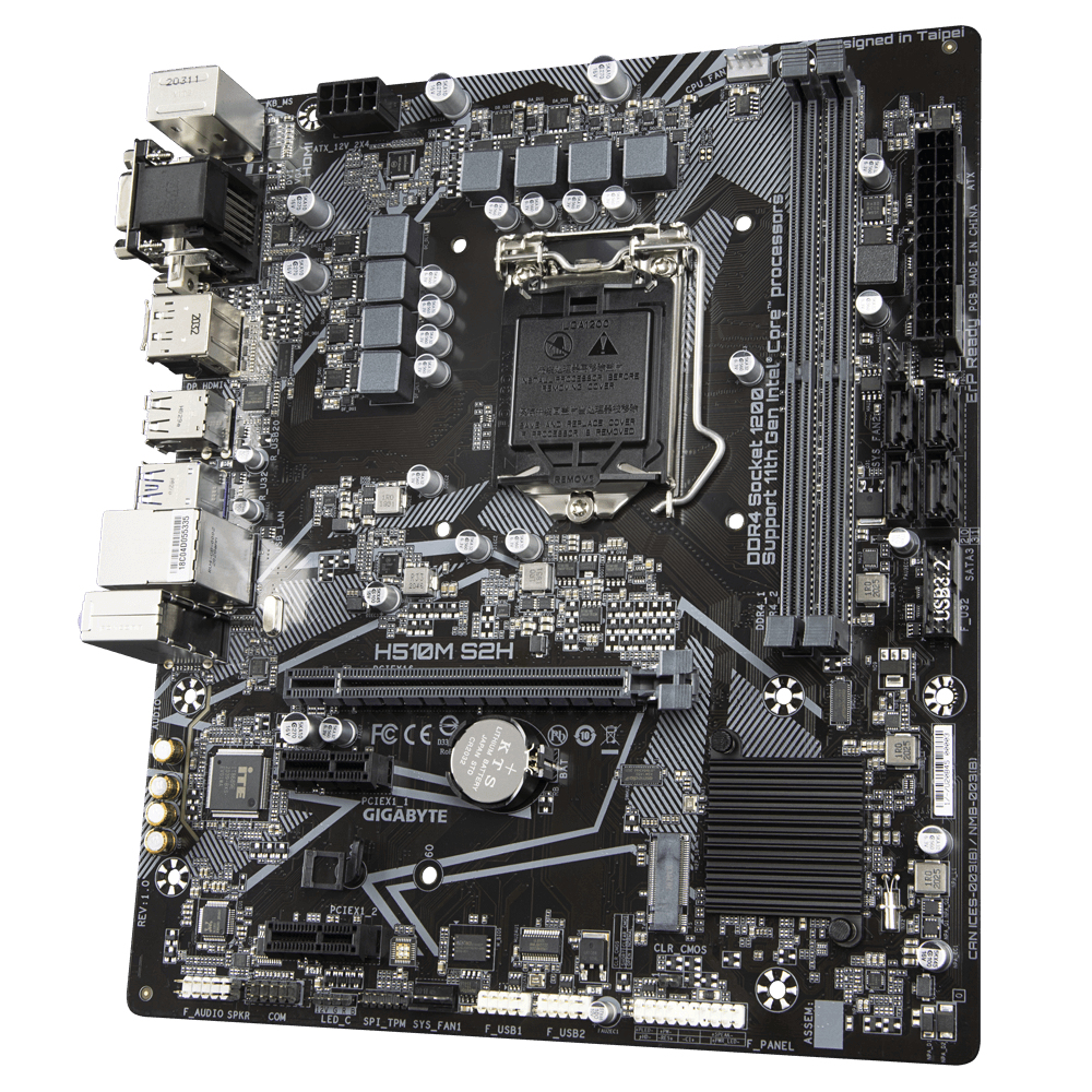 Bekijk afbeelding 3 van Gigabyte 1200 H510M S2H - M.2/DP/HDMI/DVI/VGA/µATX